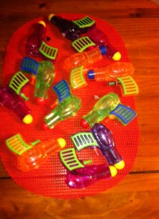 mini water pistols from Veronica September 2013